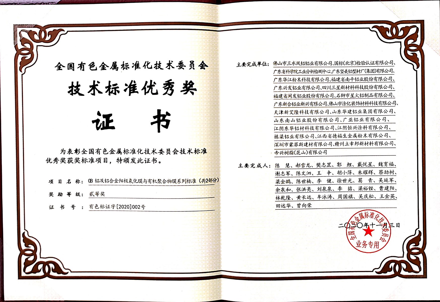 標(biāo)準(zhǔn)二等獎(jiǎng)